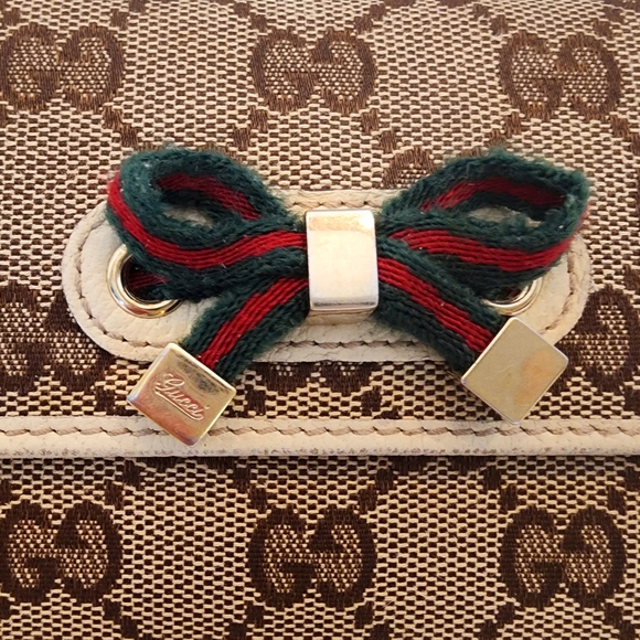 Gucci Shelly Bow Long Wallet, Vintage - Picture 2 of 10